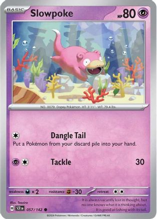 Slowpoke (057/142) [Scarlet & Violet: Stellar Crown] Reverse Holofoil