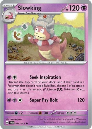 Slowking (058/142) [Scarlet & Violet: Stellar Crown] Reverse Holofoil