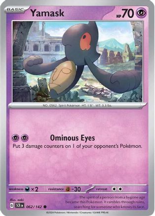 Yamask (062/142) [Scarlet & Violet: Stellar Crown] Reverse Holofoil