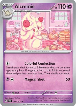 Alcremie (065/142) [Scarlet & Violet: Stellar Crown] Reverse Holofoil