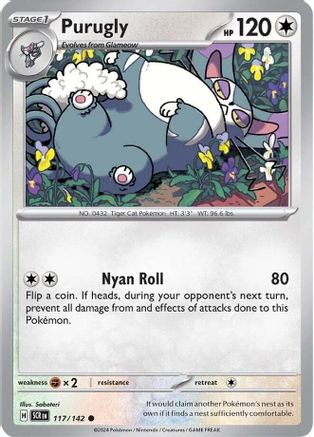 Purugly (117) Reverse Holofoil - SV07 Stellar Crown