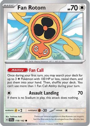 Fan Rotom (118/142) [Scarlet & Violet: Stellar Crown] | Silver Goblin