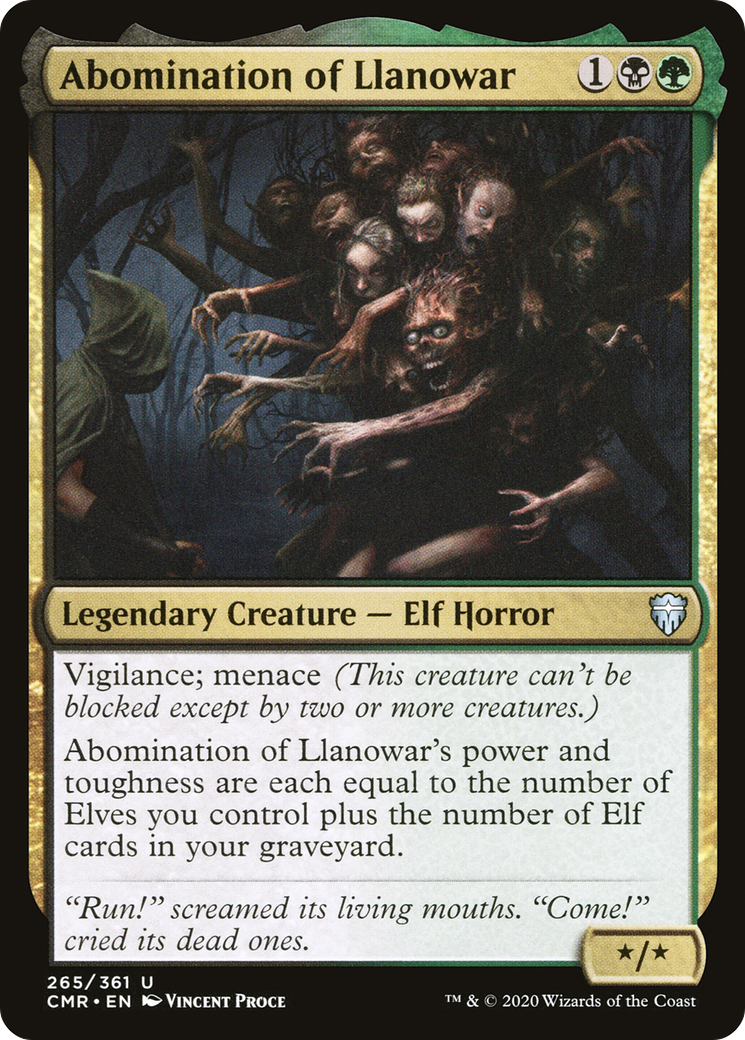 Abomination of Llanowar [Commander Legends] Foil