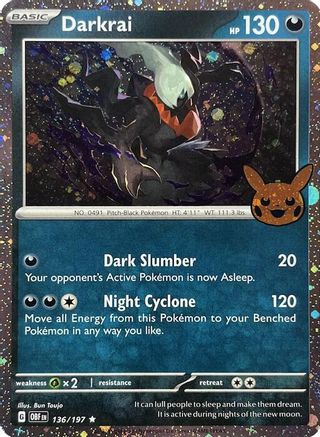 Darkrai (Cosmos Holo) (136) Holofoil - Trick or Trade BOOster Bundle 2024