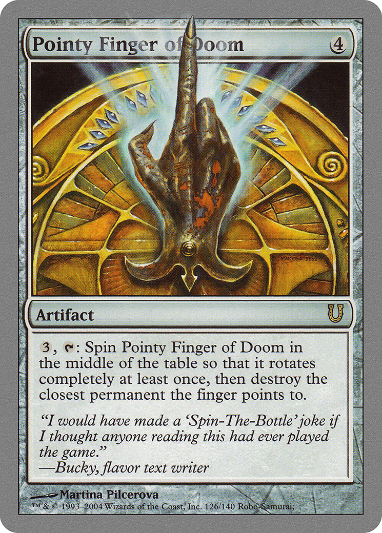Pointy Finger of Doom [Unhinged] Foil