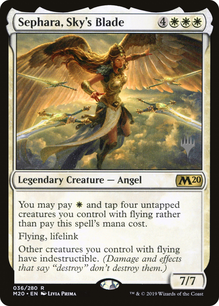Sephara, Sky's Blade (Promo Pack) [Core Set 2020 Promos] Foil