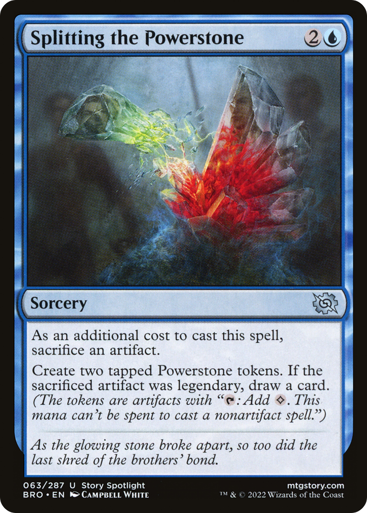 Splitting the Powerstone [The Brothers' War] Foil