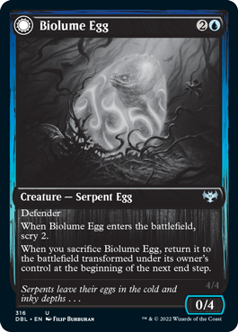 Biolume Egg // Biolume Serpent [Innistrad: Double Feature] Foil