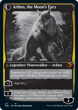 Arlinn, the Pack's Hope // Arlinn, the Moon's Fury [Innistrad: Double Feature] Foil
