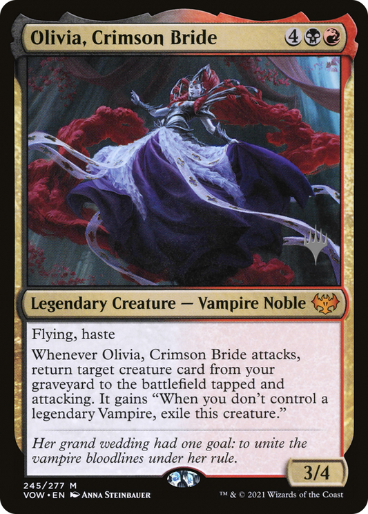 Olivia, Crimson Bride (Promo Pack) [Innistrad: Crimson Vow Promos] Foil