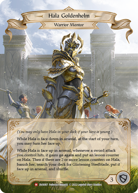 Hala Goldenhelm [DVR007] (Classic Battles: Rhinar vs Dorinthea) | Silver Goblin