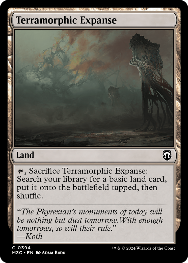 Terramorphic Expanse (Ripple Foil) [Modern Horizons 3 Commander] | Silver Goblin