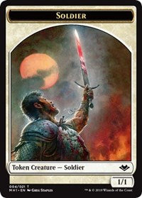 Soldier (004) // Serra the Benevolent Emblem (020) Double-Sided Token [Modern Horizons Tokens] | Silver Goblin