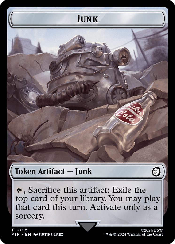 Junk // Soldier (0004) Double-Sided Token [Fallout Tokens] | Silver Goblin