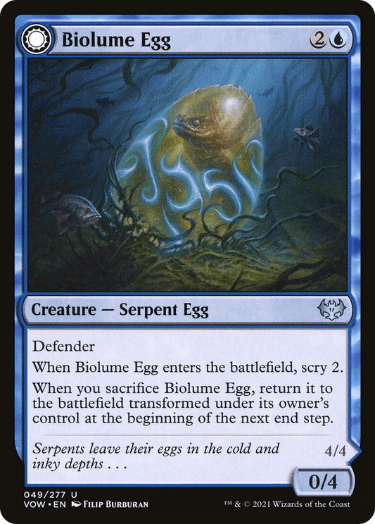 Biolume Egg // Biolume Serpent [Innistrad: Crimson Vow] Foil
