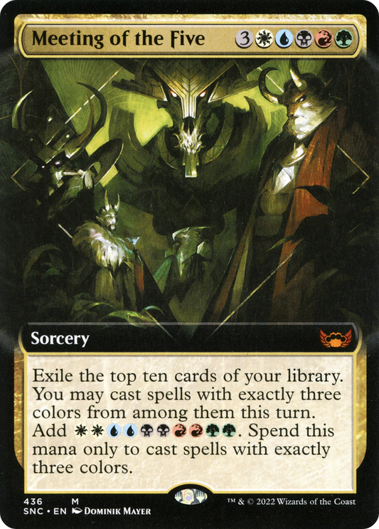 Meeting of the Five (Extended Art) [Streets of New Capenna] Foil