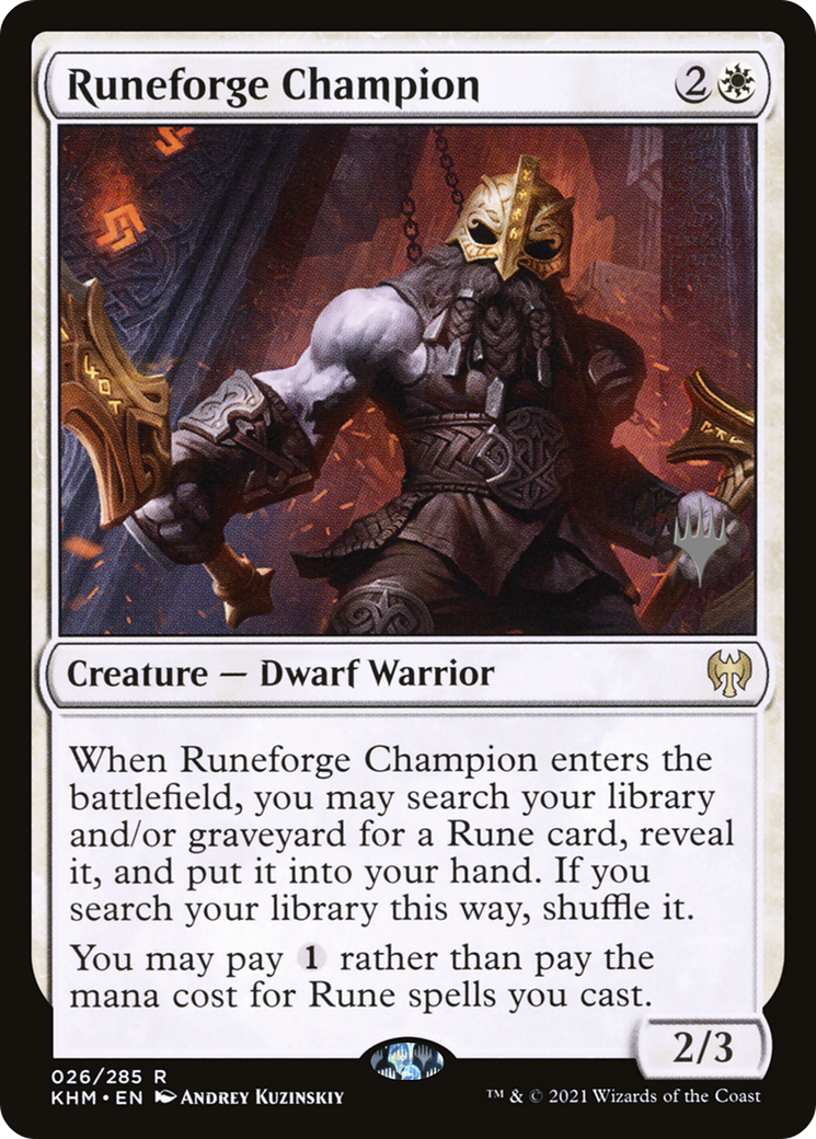 Runeforge Champion (026) Foil - Kaldheim Promos