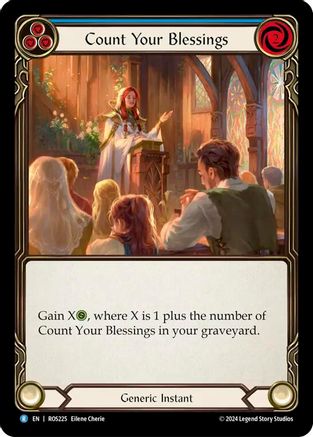 Count Your Blessings (Blue) (ROS225) Rainbow Foil - Rosetta