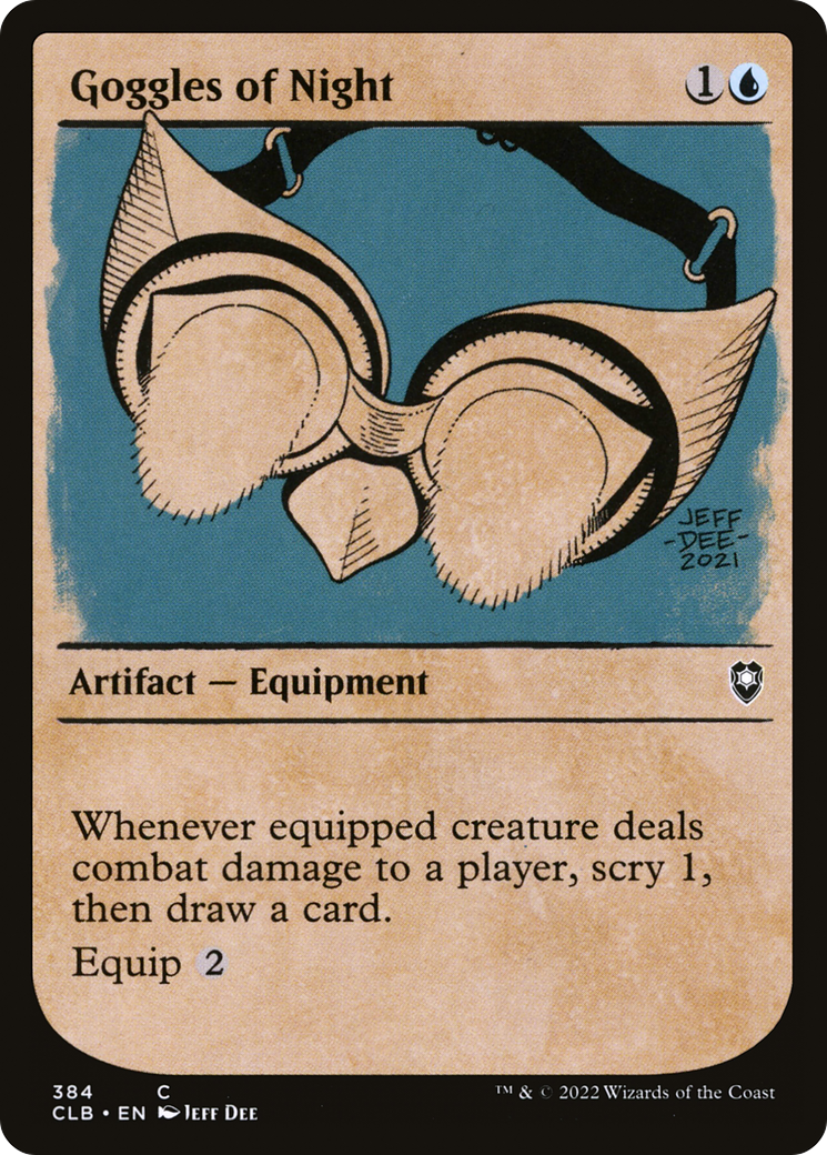 Goggles of Night (Showcase) [Commander Legends: Battle for Baldur's Gate] Foil