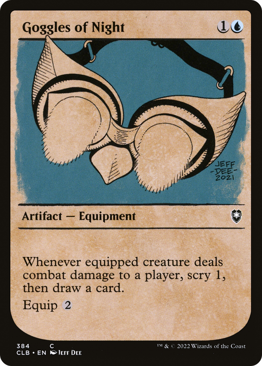 Goggles of Night (Showcase) [Commander Legends: Battle for Baldur's Gate] Foil