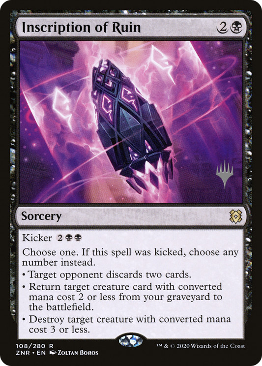 Inscription of Ruin (Promo Pack) [Zendikar Rising Promos]