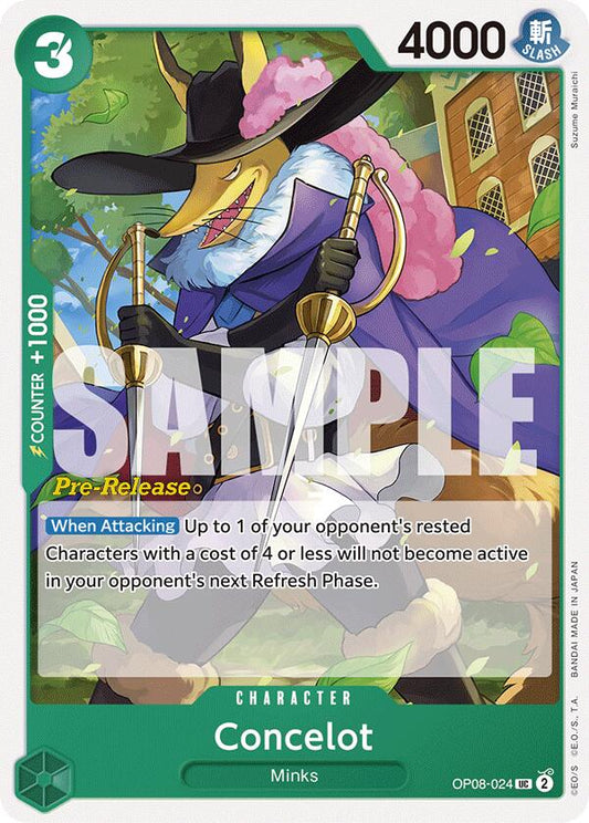 Concelot  (OP08-024) - Two Legends Pre-Release Cards