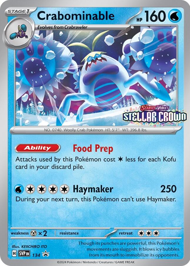 Crabominable (SVP134) [Scarlet & Violet: Black Star Promos] | Silver Goblin