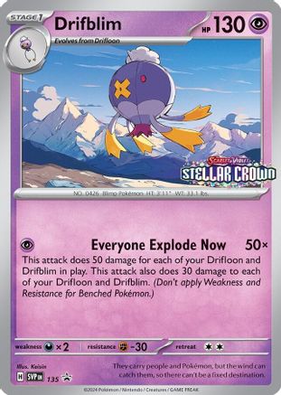 Drifblim - 135 (135) Holofoil - SV Scarlet & Violet Promo Cards