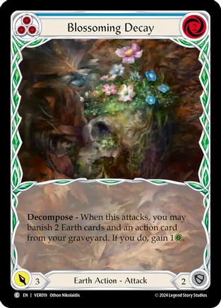Blossoming Decay (Blue) (VER019) - Blitz Deck: Rosetta - Verdance