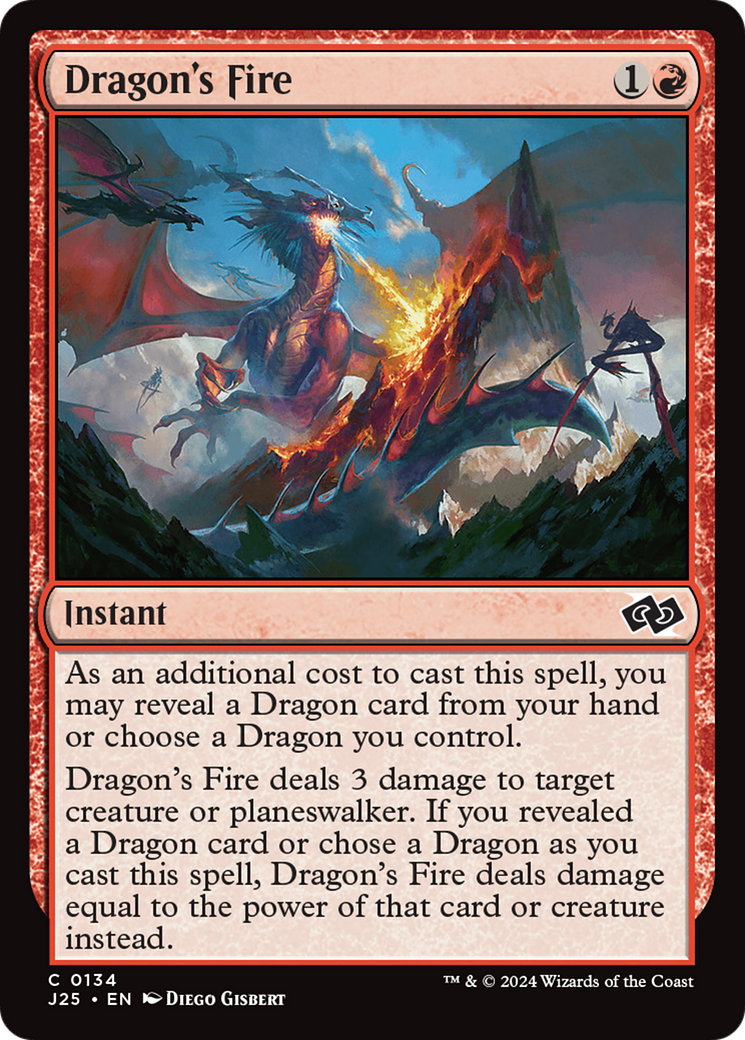 Dragon's Fire [Foundations Jumpstart] | Silver Goblin