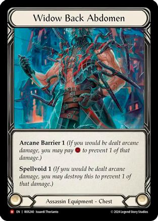 Widow Back Abdomen (ROS240) Cold Foil - Rosetta