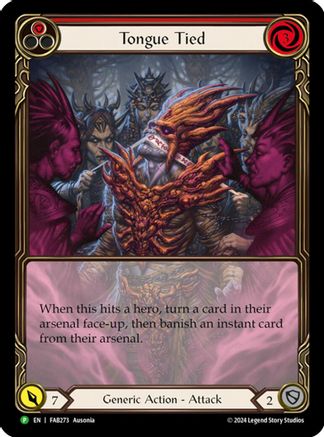 Tongue Tied (Extended Art) (FAB273) Rainbow Foil - FaB Promos