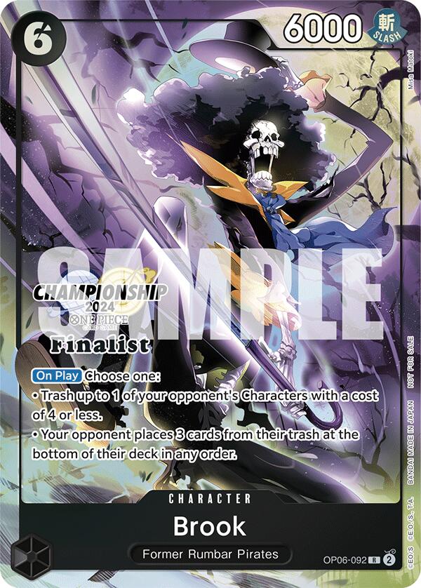 Brook (Championship 2024 Finalist Card Set) [One Piece Promotion Cards] | Silver Goblin