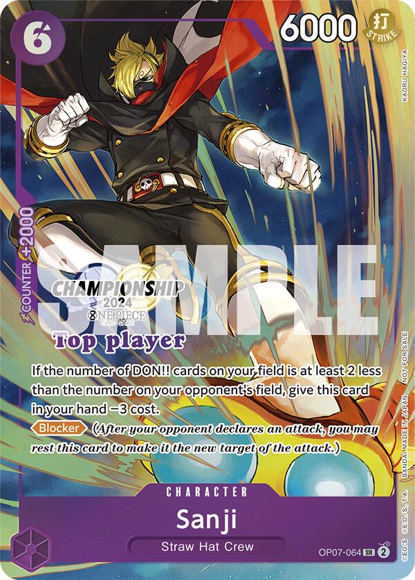 Sanji (Championship 2024 Top Player Pack) [One Piece Promotion Cards] | Silver Goblin