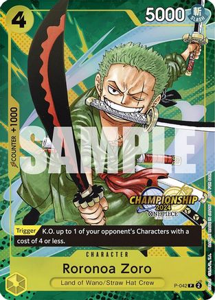 Roronoa Zoro (CS 2024 Event Pack) (P-042) Foil