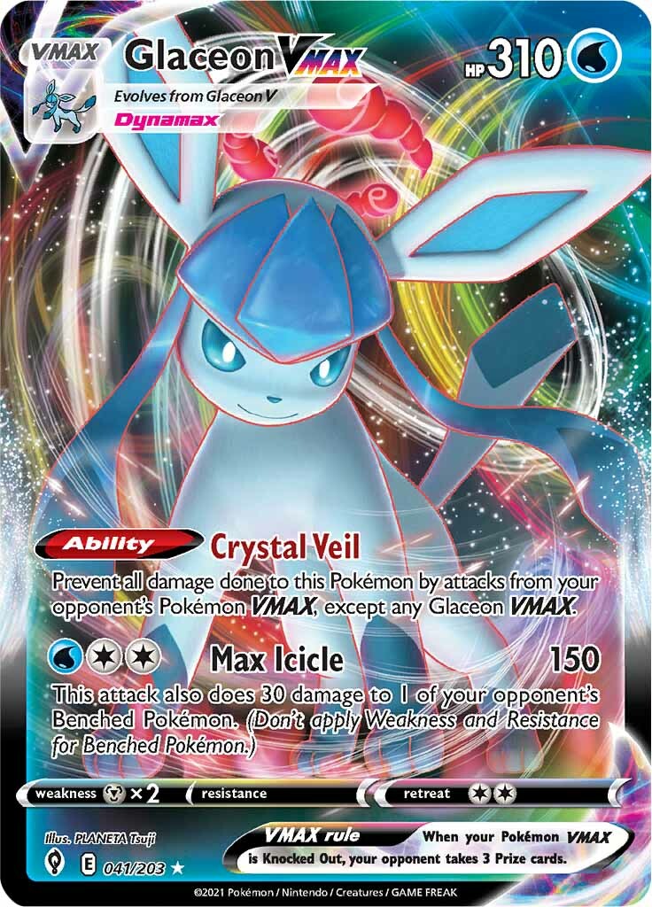 Glaceon VMAX (041/203) [Sword & Shield: Evolving Skies] | Silver Goblin