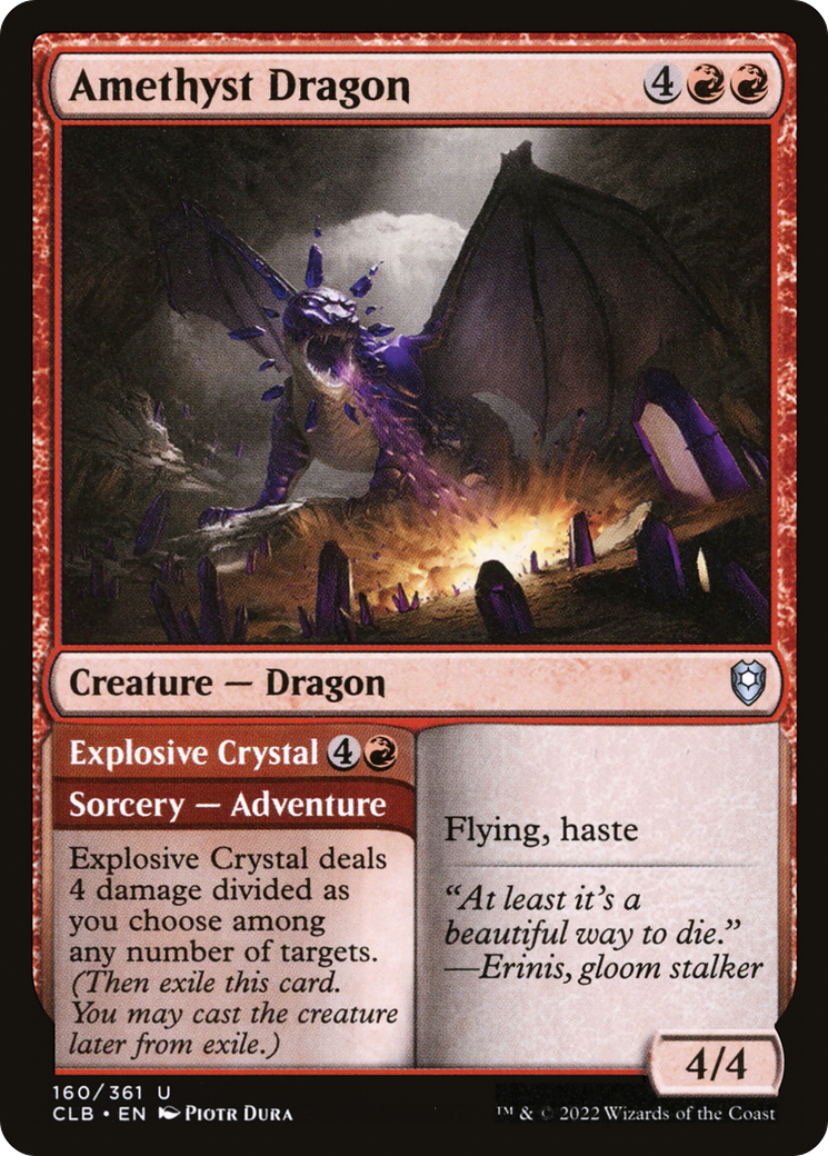 Amethyst Dragon // Explosive Crystal [Commander Legends: Battle for Baldur's Gate] | Silver Goblin