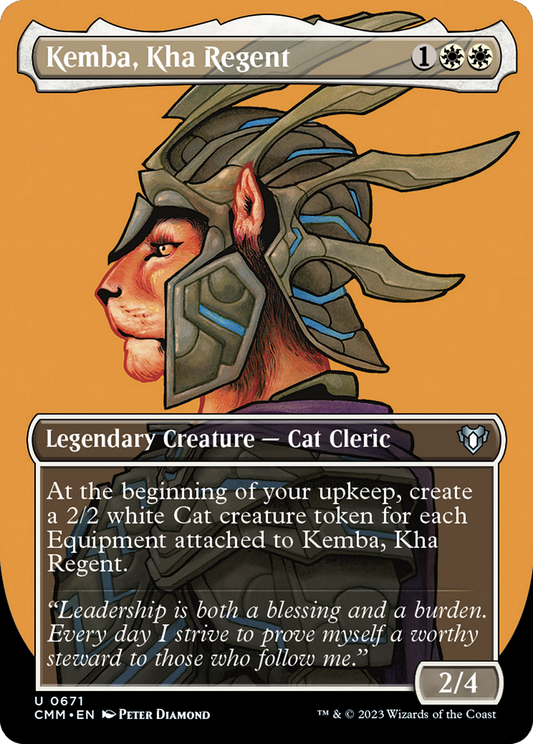 Kemba, Kha Regent (Borderless Profile) [Commander Masters] Foil