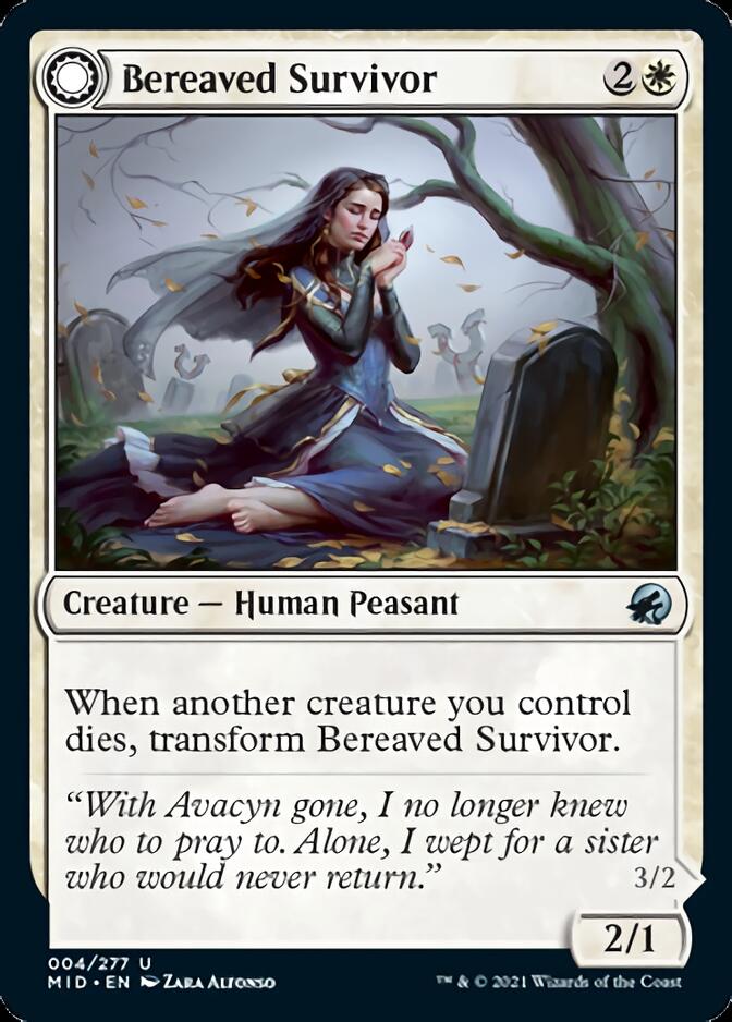 Bereaved Survivor // Dauntless Avenger [Innistrad: Midnight Hunt] Foil