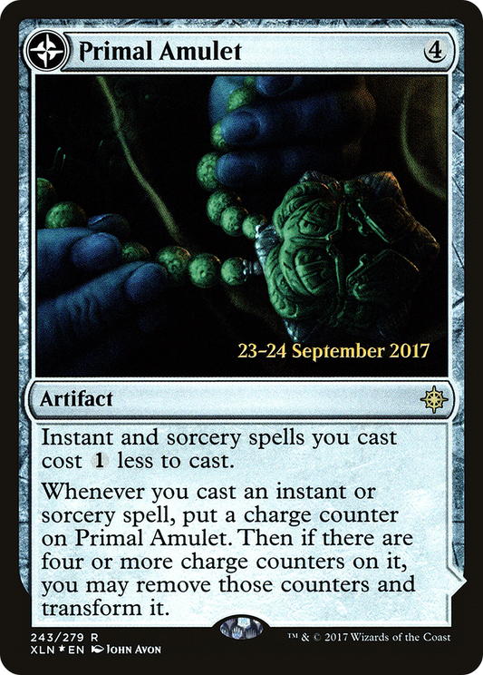 Primal Amulet // Primal Wellspring [Ixalan Prerelease Promos]