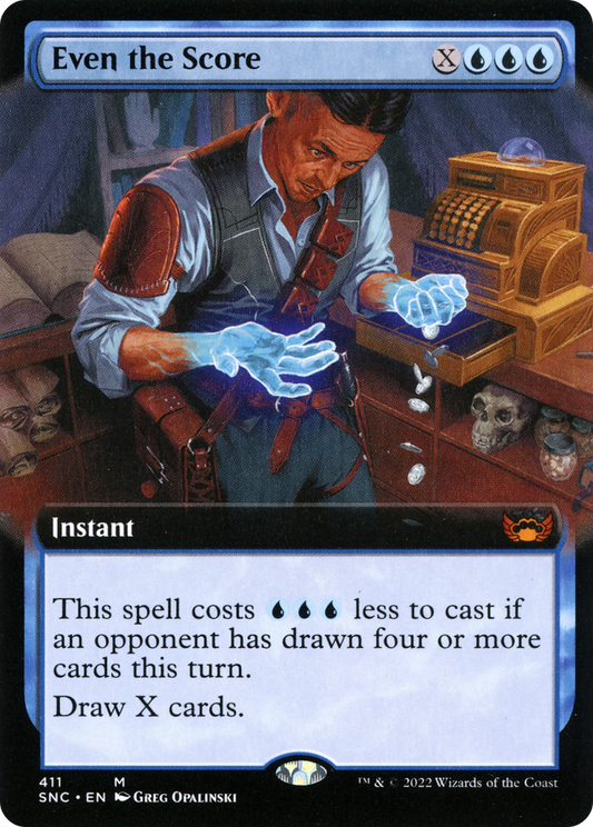 Even the Score (Extended Art) [Streets of New Capenna] Foil