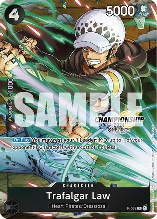 Trafalgar Law (P-038) (CS 2024 Event Pack Finalist) [One Piece Promotion Cards] | Silver Goblin