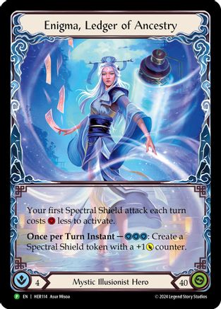 Enigma, Ledger of Ancestry (HER114) Rainbow Foil - FaB Promos