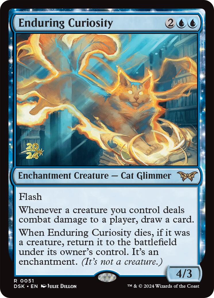 Enduring Curiosity [Duskmourn: House of Horror Prerelease Promos] | Silver Goblin