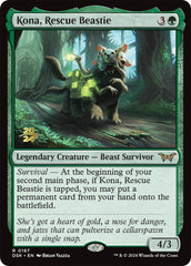 Kona, Rescue Beastie (0187) [Duskmourn: House of Horror Prerelease Promos] | Silver Goblin