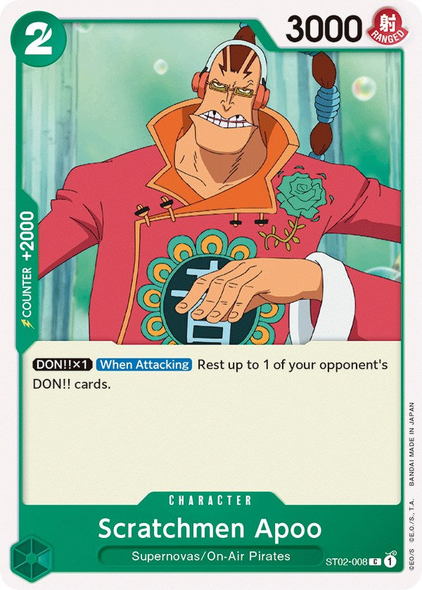 Scratchmen Apoo [Starter Deck: Worst Generation] | Silver Goblin