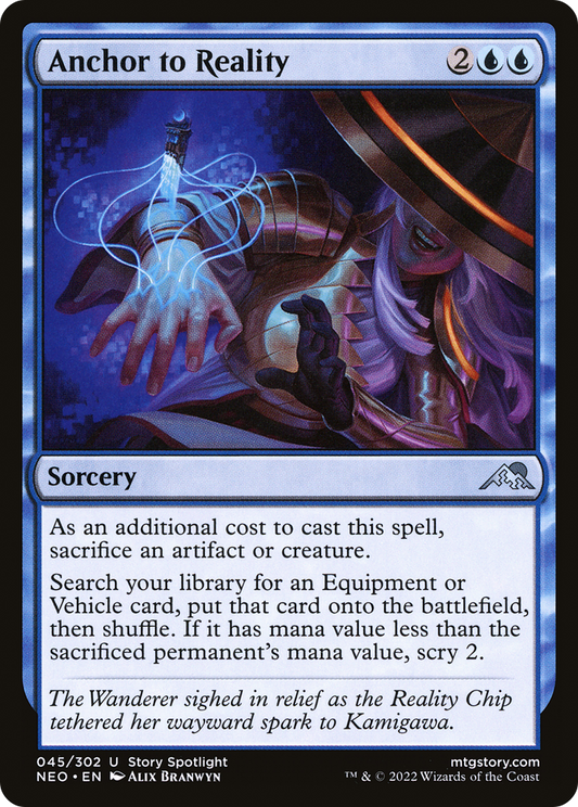 Anchor to Reality [Kamigawa: Neon Dynasty] Foil