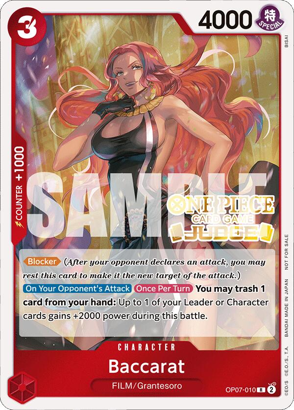 Baccarat (Judge Pack Vol. 4) [One Piece Promotion Cards] | Silver Goblin