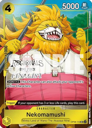 Nekomamushi (Offline Regional 2024 Vol. 3) [Finalist] [One Piece Promotion Cards] | Silver Goblin