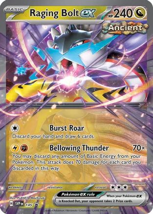 Raging Bolt ex - 145 (145) Holofoil - SV Scarlet & Violet Promo Cards